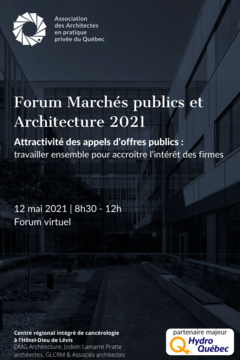 Forum Marchés publics et Architecture