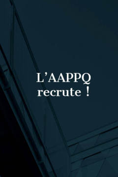 L'AAPPQ recrute !