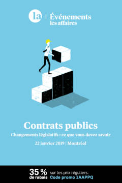 Conférence Les Affaires - Contrats publics