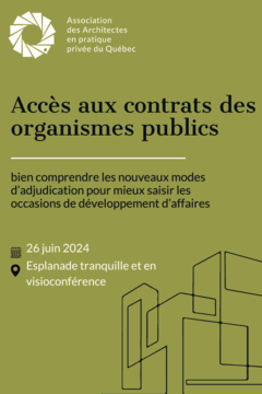 Accès aux contrats des organismes publics : bien comprendre les nouveaux modes d’adjudication pour mieux saisir les occasions de développement d’affaires