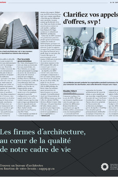 Dossier spécial Architecture dans Les Affaires