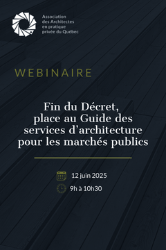 Marchés publics : fin du décret et place au nouveau Guide des services d’architecture