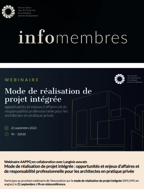 Webinaire AAPPQ | Enquête salariale | Recommandation AAPPQ | etc.|