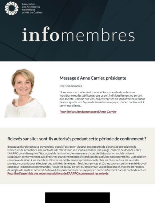 Message d'Anne Carrier | Relevés autorisés ? | Subvention salariale | Report Manuel 2020...