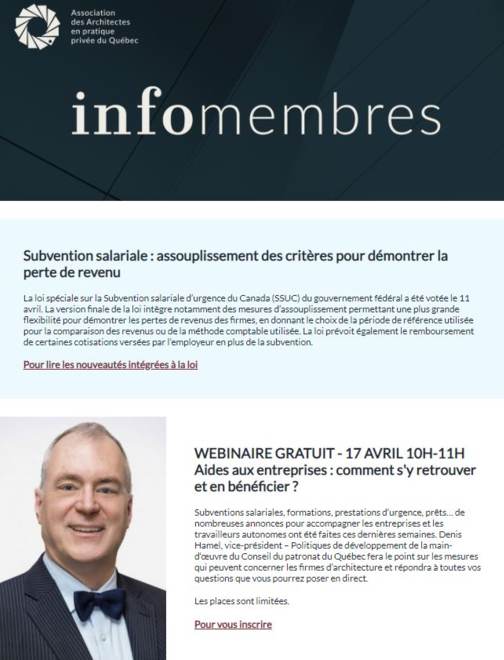 Force majeure | Subvention salariale | Webinaire aides entreprises | Services essentiels...