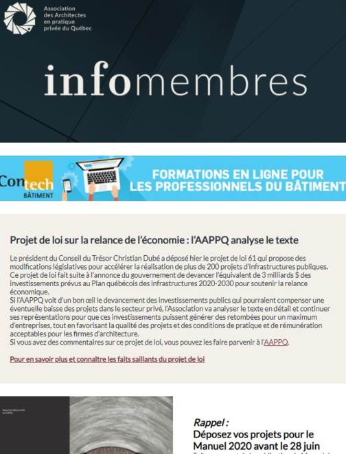 Projet de loi sur la relance de l'économie | Appels projets Manuels | Impacts COVID-19...