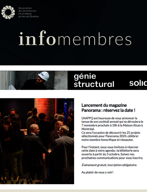 Lancement du magazine Panorama | Retour sur le forum de solution sur la crise du logement | Entente les Affaires