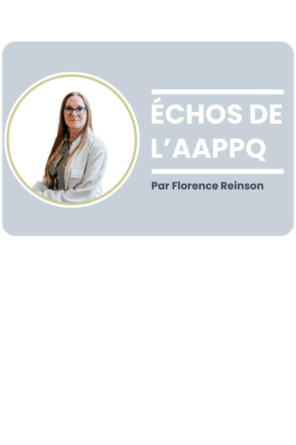 &Eacute;chos de l'AAPPQ - Mai 2026
