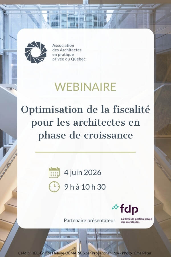 Optimisation de la fiscalit&eacute; pour les architectes en phase de croissance