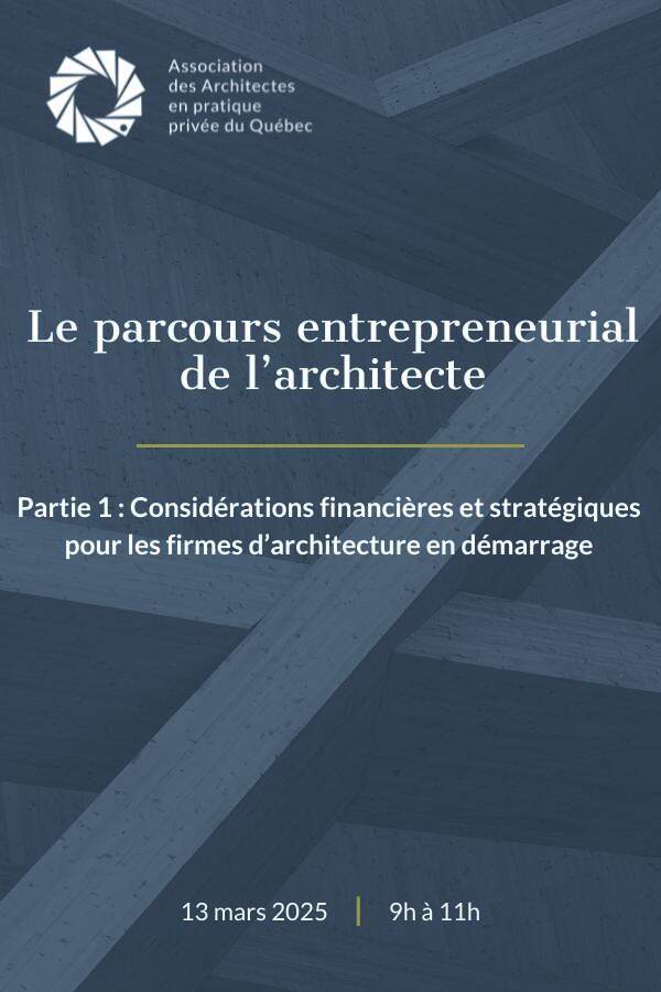 Le parcours entrepreneurial de l’architecte