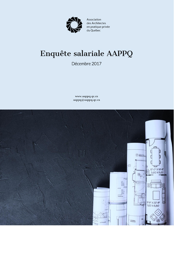 Enquête salariale AAPPQ 2017 disponible