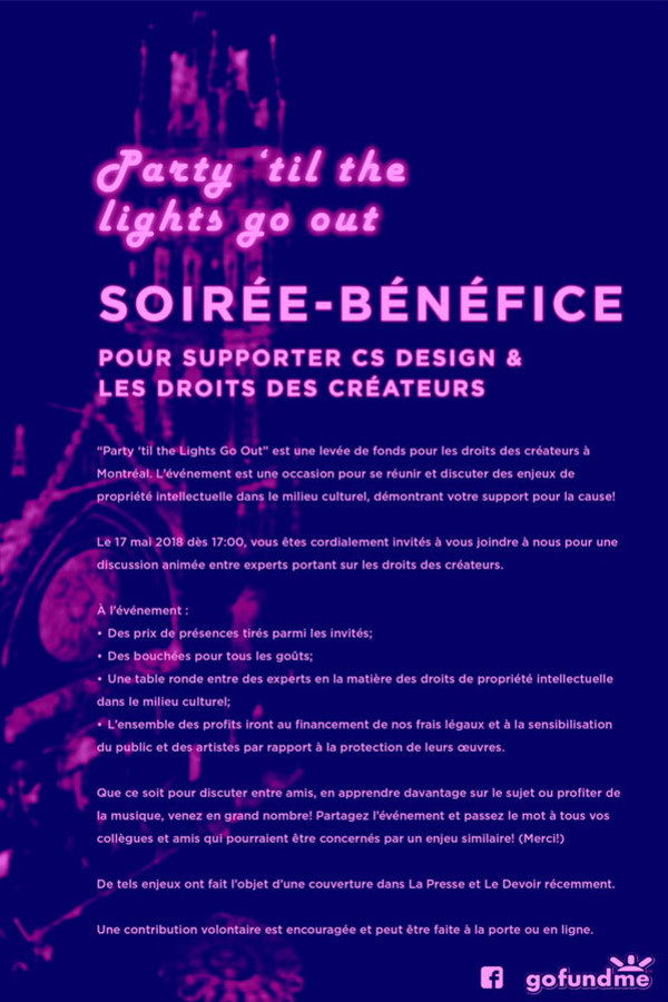 Soirée bénéfice Droits des créateurs