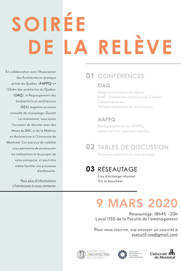 Soirée relève  - Étudiants UdM
