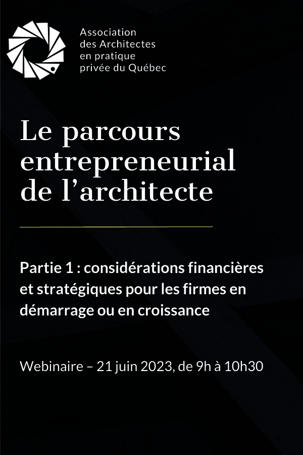 Le parcours entrepreneurial de l’architecte